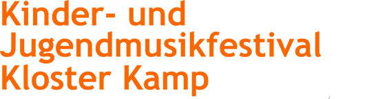 Wort-Bild-Marke des Kinder- und Jugendmusikfestival Kloster Kamp